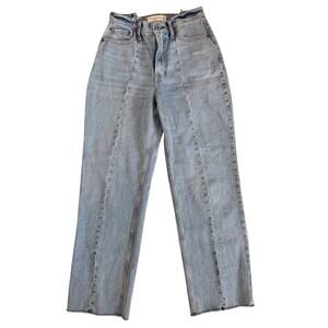 Abercrombie & Fitch The Loose High Rise Curve Love Denim Jeans Sz 0